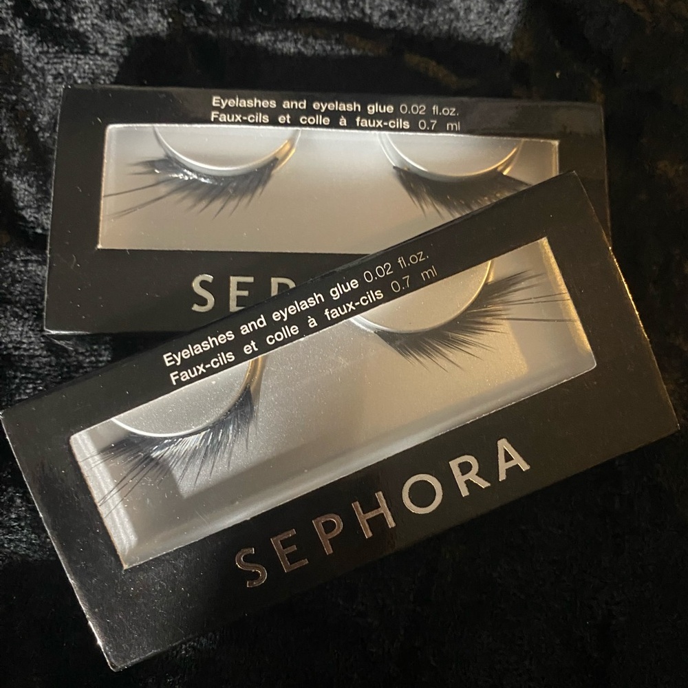 NIB Sephora Cabaret Faux Eyelashes Black 2 Full Sets